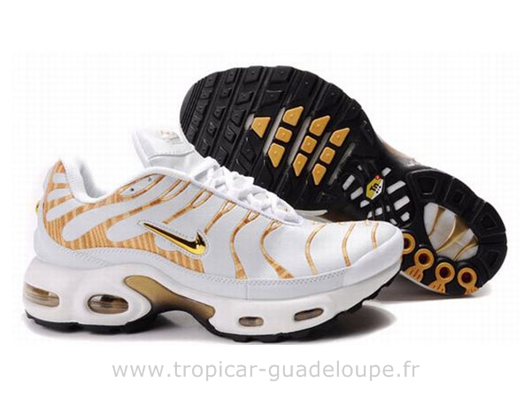 air max blanche et or